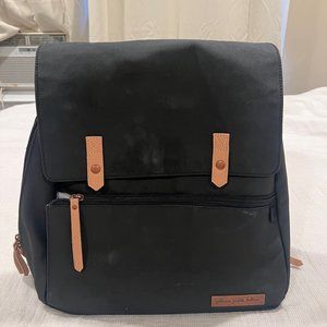 Petunia Pickle Bottom Meta Diaper Bag - Black Matte Canvas